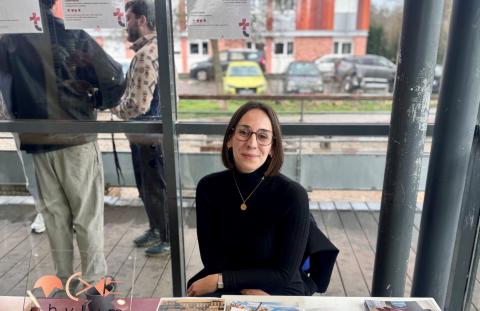 Lucile au forum des métiers de l'ENVT