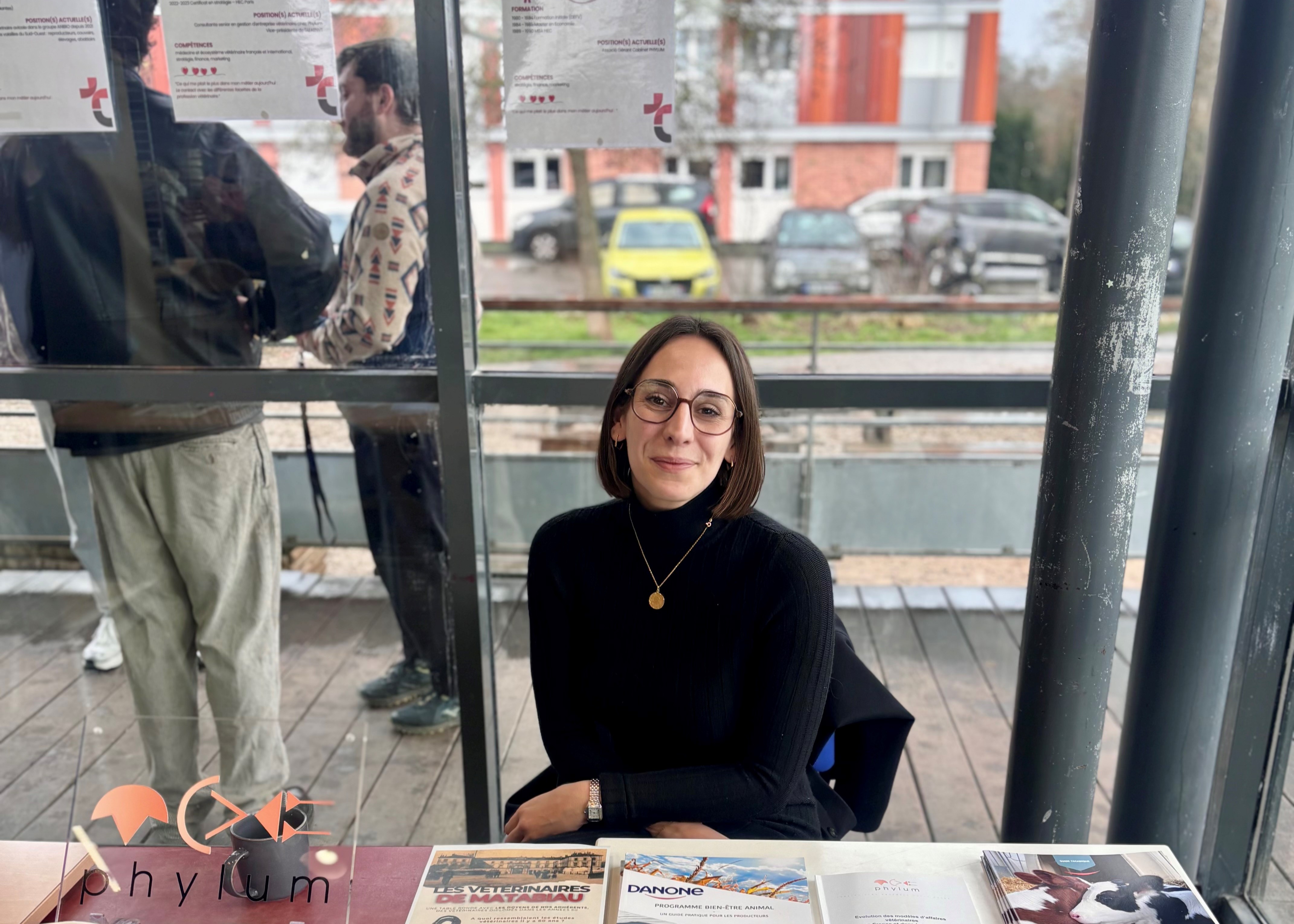 Lucile au forum des métiers de l'ENVT